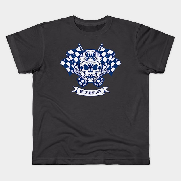 Biker Club Biker gang Motorcycle Bikers Gearhead Motorsport Kids T-Shirt by Tip Top Tee's